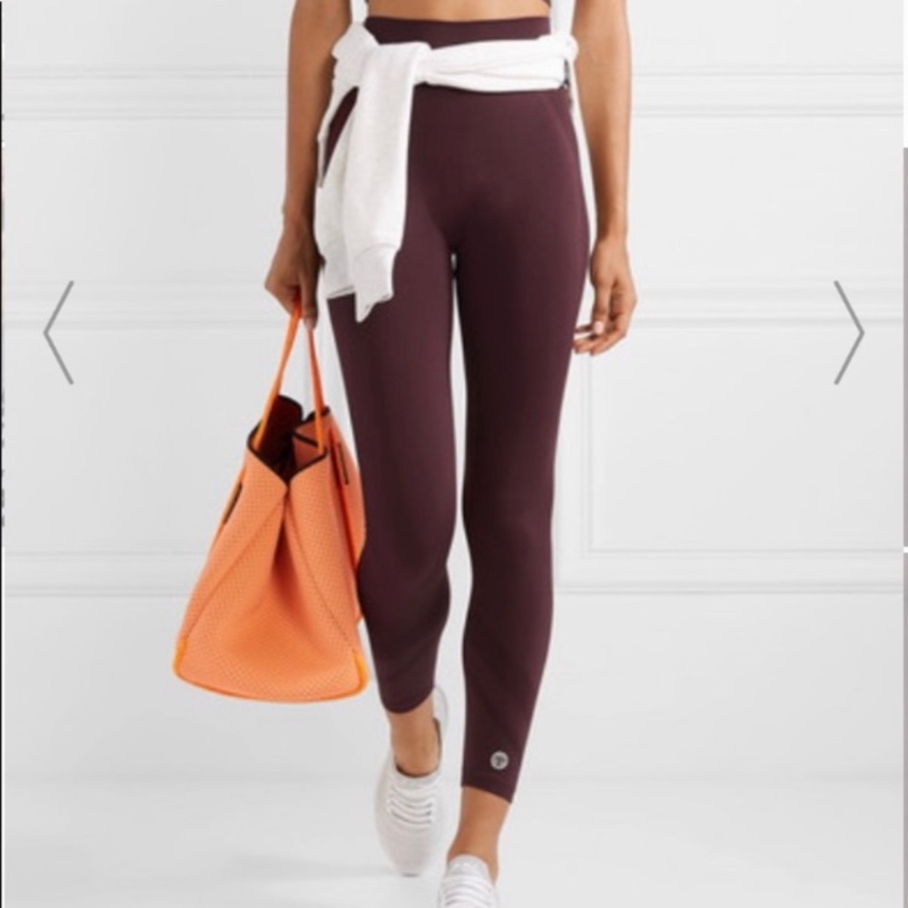 Tory Burch Burgundy Leggings